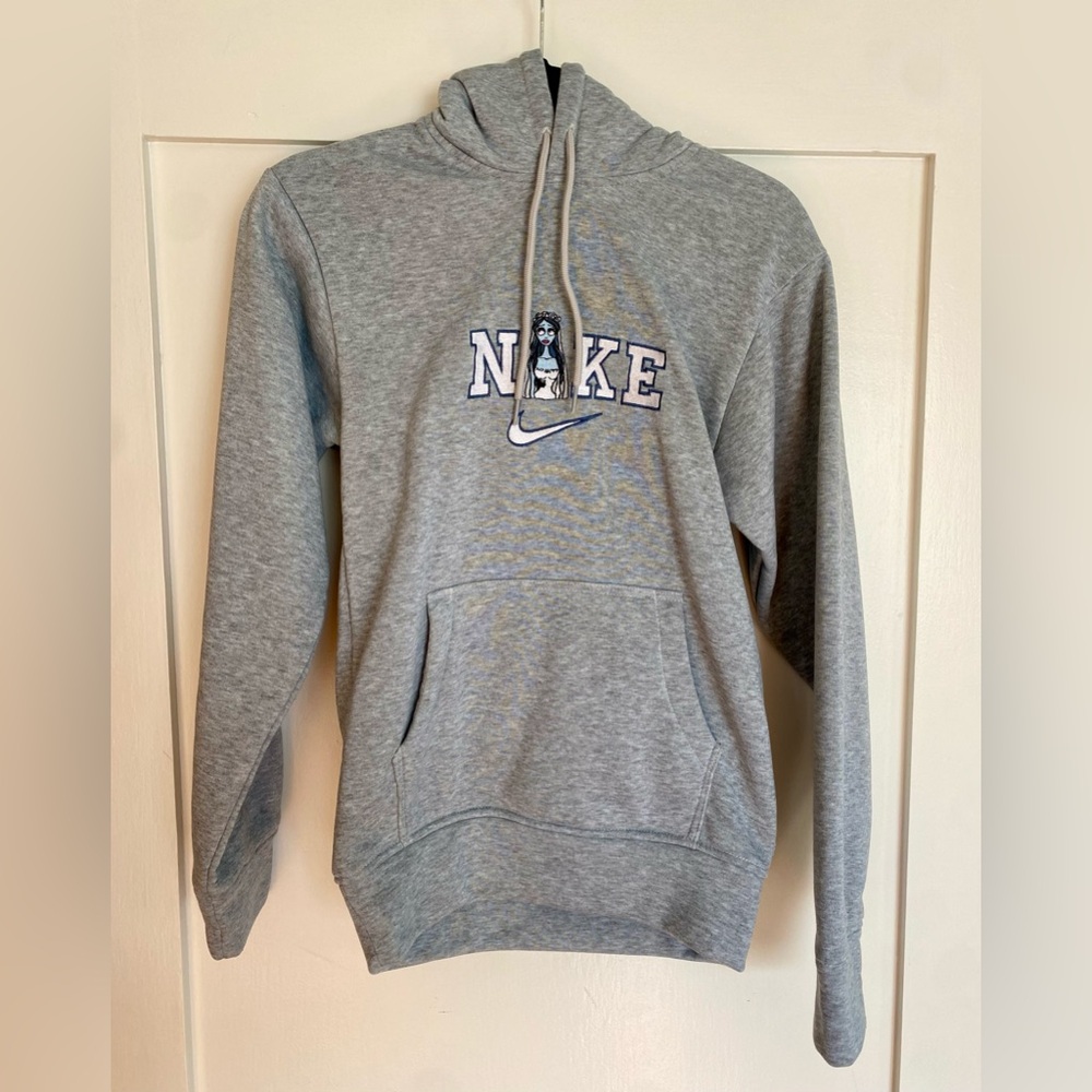 Nike Emily (The Corpse Bride) embroidered gray sweatshirt